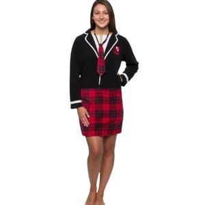 FUNZIEZ Schools Girl Uniform Pajama Dress Size Medium Halloween Cosplay